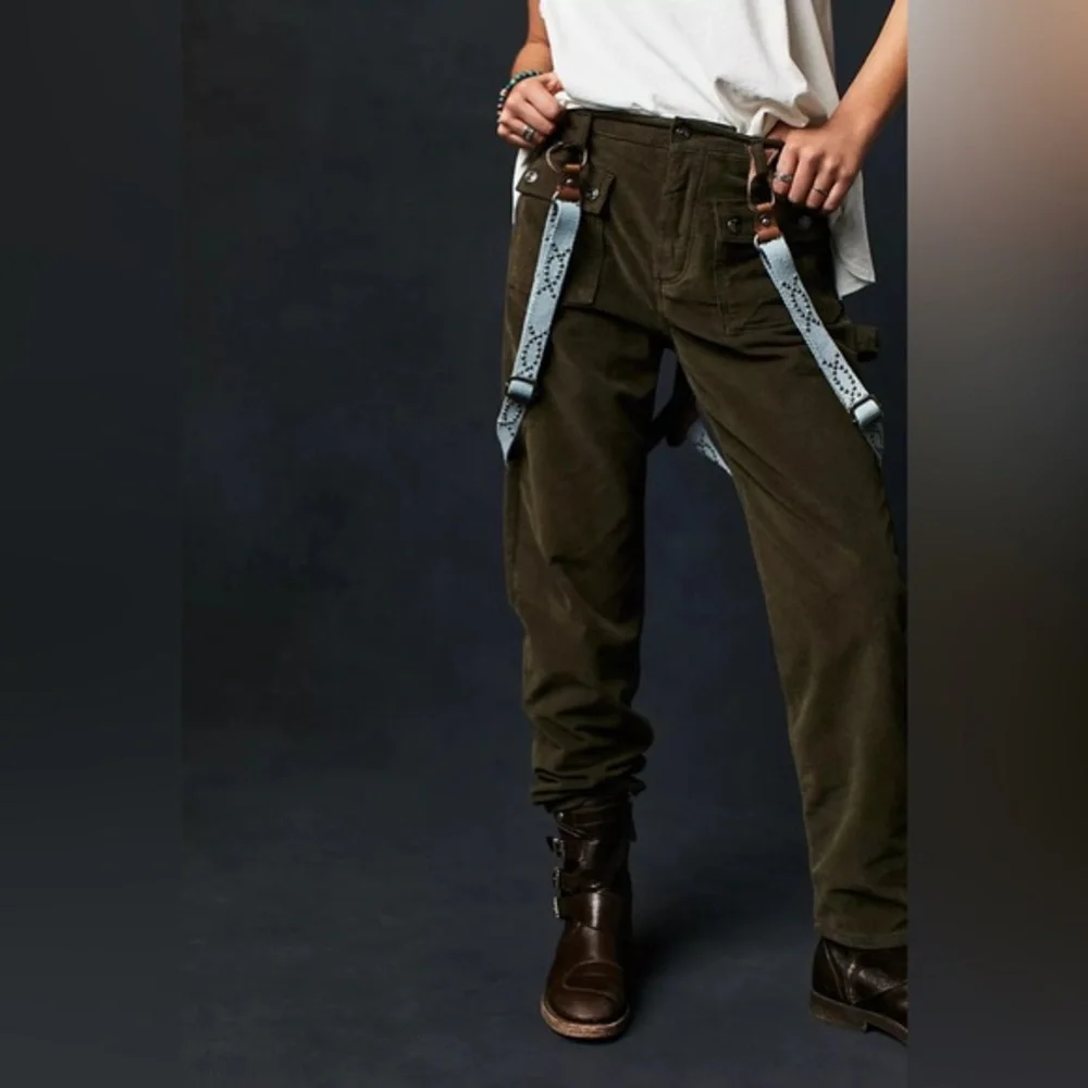 Free People-Suri Suspenders-Green